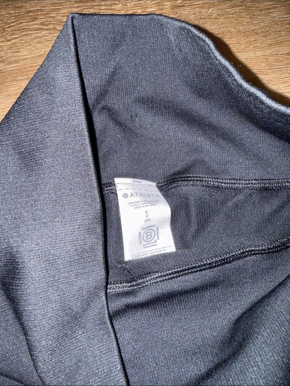 NWT Athleta AURORA SEAMLESS TIGHT, BLACK SIZE S - Picture 7 of 8